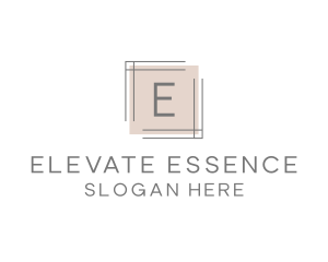 Minimalist Square Frame Lettermark logo