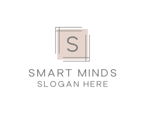 Minimalist Square Frame Lettermark logo