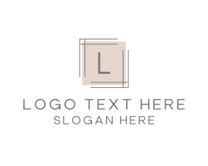 Minimalist - Minimalist Square Frame Lettermark logo design