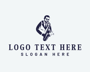 Saxophone Jazz Musician logo
