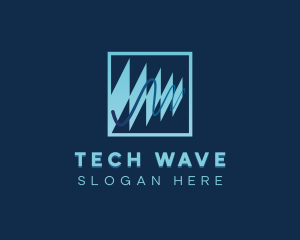 Science Waves Research logo design