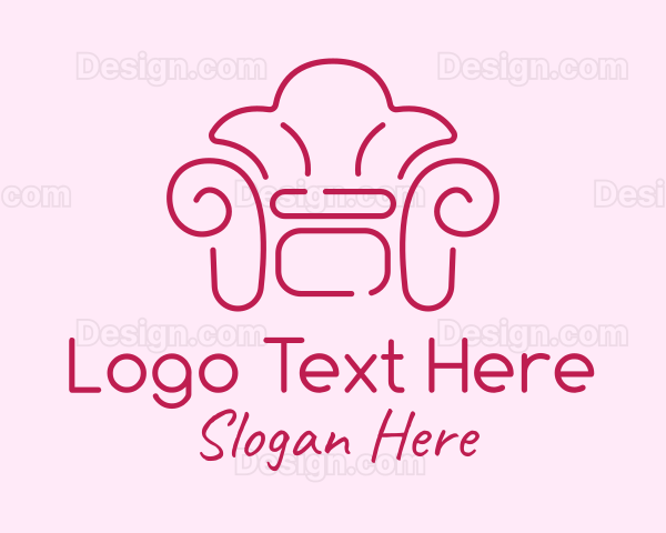 Fancy Pink Couch Logo