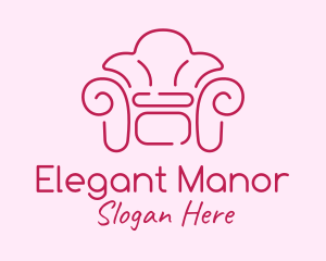 Fancy Pink Couch logo design