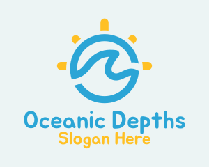 Ocean Sun Holiday logo design