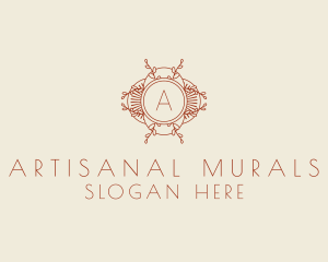 Natural Herb Wreath logo design