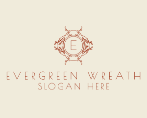 Natural Herb Wreath logo design