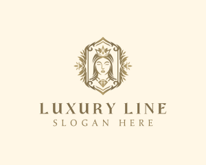 Luxury Royal Diamond Queen logo design