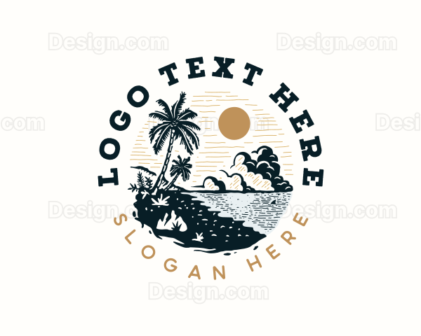 Tourist Beach Resort Logo