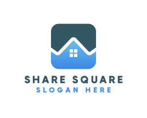 Square House App logo design