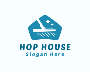 House Vacuum Cleaner logo design