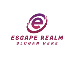Digital Tech Letter E logo