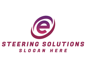 Digital Tech Letter E logo design