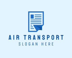 Air Mail Document logo design