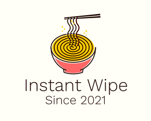 Noodle Swirl Bowl  logo design