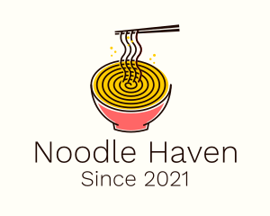 Noodle Swirl Bowl  logo design