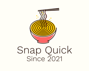 Noodle Swirl Bowl  logo design