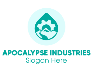 Eco Water Industry logo design