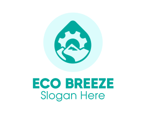 Eco Water Industry logo design