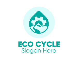 Eco Water Industry logo design