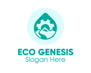 Eco Water Industry logo design