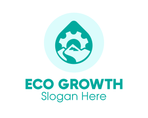 Eco Water Industry logo design