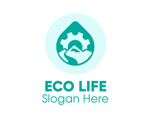 Eco Water Industry logo design