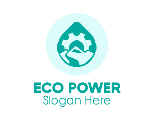 Eco Water Industry logo design