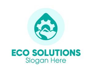 Eco Water Industry logo design