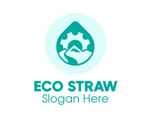 Eco Water Industry logo design