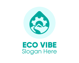 Eco Water Industry logo design