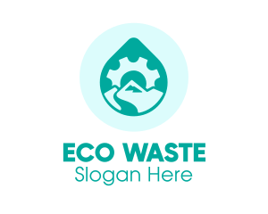 Eco Water Industry logo design