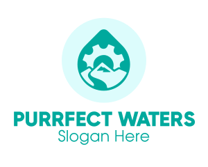 Eco Water Industry logo design