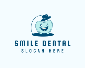 Top Hat Tooth logo design