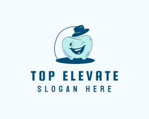 Top Hat Tooth logo design