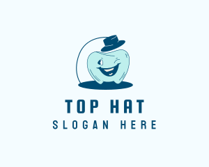 Top Hat Tooth logo design