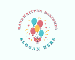 Birthday Party Balloons  Logo