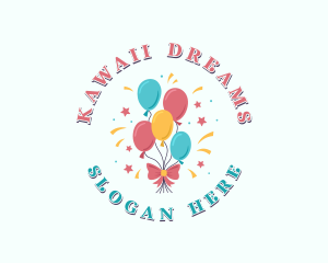 Birthday Party Balloons  Logo