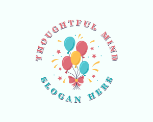 Birthday Party Balloons  Logo