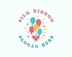 Birthday Party Balloons  logo design