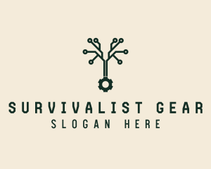 Biotech Research Gear logo design