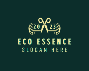 Eco Gardening Scissors  logo design