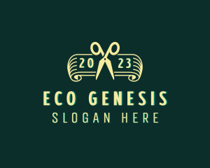 Eco Gardening Scissors  logo design