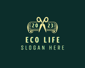 Eco Gardening Scissors  logo design