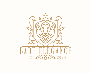 Elegant Regal Lion  logo design