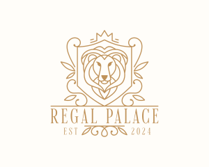 Elegant Regal Lion  logo design