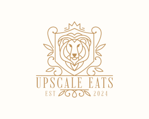 Elegant Regal Lion  logo design