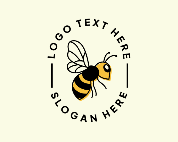 Bees logo example 4