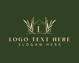 Luxury Geometric Wreath Logo
