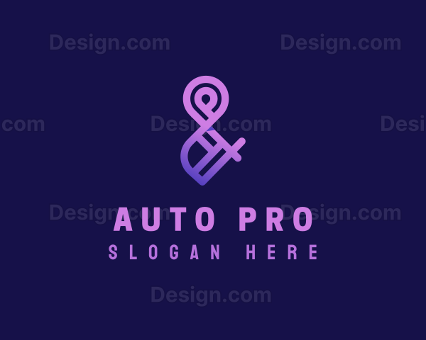 Gradient Purple Ampersand Logo