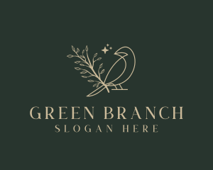 Nature Bird Branch logo design